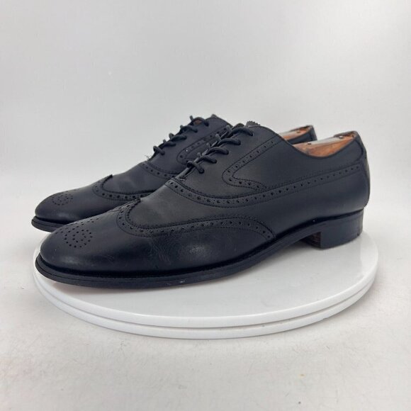 Brooks Brothers Men Size EU 40 US 7 Black Leather Wingtip Oxford Dress Shoes main image 12